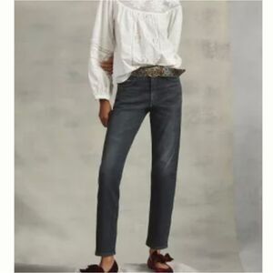 Anthropologie Pilcro Selvedge Vintage Straight Jeans Black